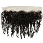 Jerry Curl 13x4 Transparent Lace Human Hair Frontal