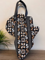 Shadia Kente African Map Hand Bag