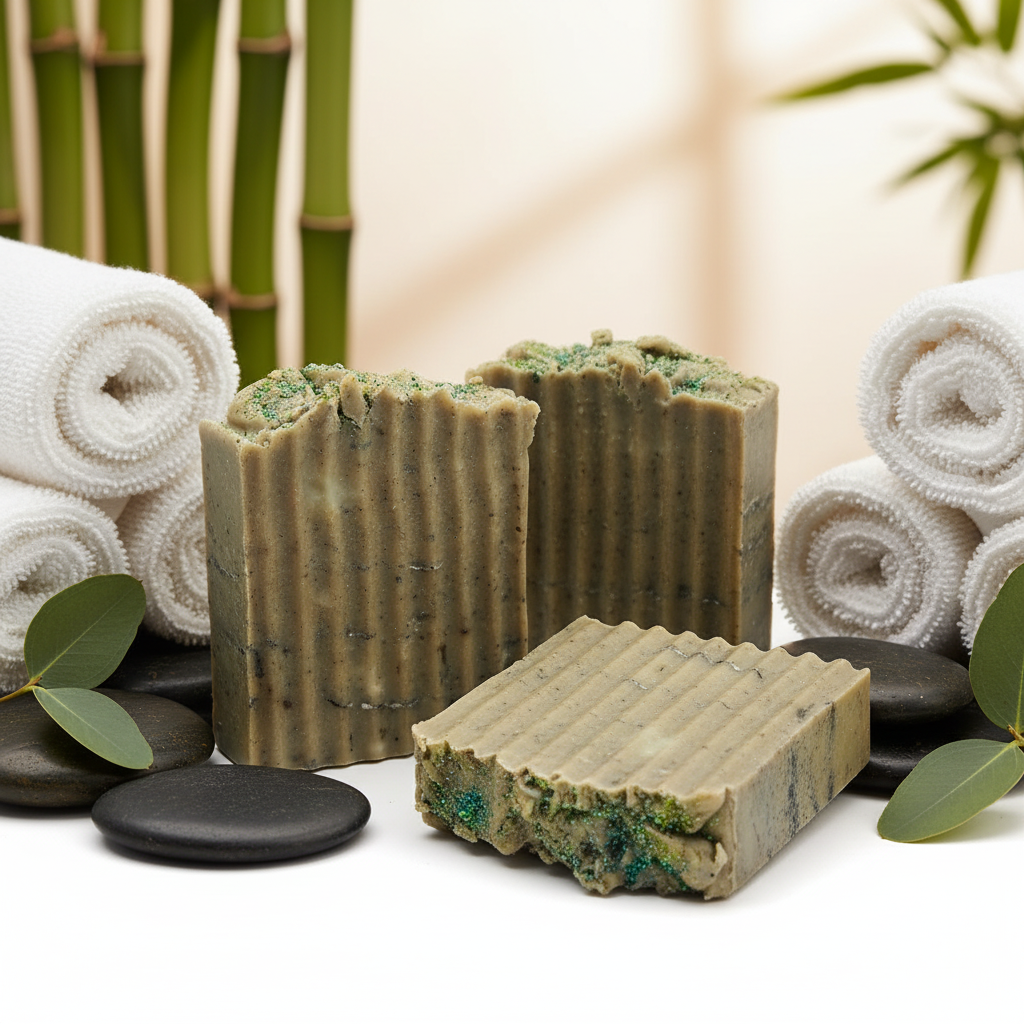 Cucumber Aloe and Hawaiian Lava Sea Salt Bar Soap