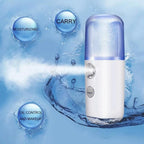 RadiantGlow Nano Mist Facial Sprayer - Hydrating, Ultrasonic Beauty Instrument for Flawless Skin