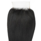 Yaki Straight 4x4 Transparent Lace Human Hair Closure