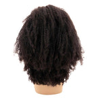 Afro Kinky Curly 4x4 Transparent Lace 100% Human Hair Closure Wig