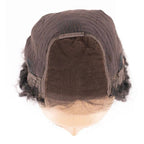 Messy Curl 4x4 Transparent Lace 100% Human Hair Closure Wig