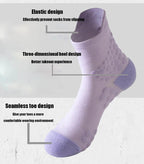 TrailBliss Women's Crew Socks - 6 Pairs Cushioned Compression, Anti-Odor & Breathable for Hiking, Running, Fitness, and Cycling