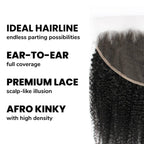 Afro Kinky 13x6 HD Lace Human Hair Frontal