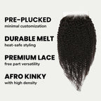 Afro Kinky 6x6 HD Lace Human Hair Closure