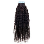 Afro Kinky Coily 100% Human Hair Tape In Extensions