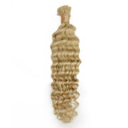 Blonde Deep Wave Bulk 100% Human Braiding Hair
