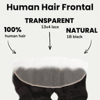Brazilian Body Wave 13x4 Transparent Lace Human Hair Frontal
