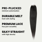 Brazilian Silky Straight 2x6 Transparent Lace Human Hair Closure