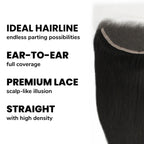 Brazilian Straight 13x4 HD Lace Human Hair Frontal