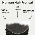 Deep Wave 13x6 HD Lace Human Hair Frontal