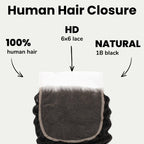 Deep Wave 6x6 HD Lace Human Hair Closure