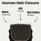Deep Wave 7x7 HD Lace Human Hair Closure