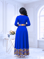 Dashiki Formal Long Sleeved Maxi Dress