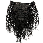 Kinky Curly Clip-In 100% Human Hair Extensions