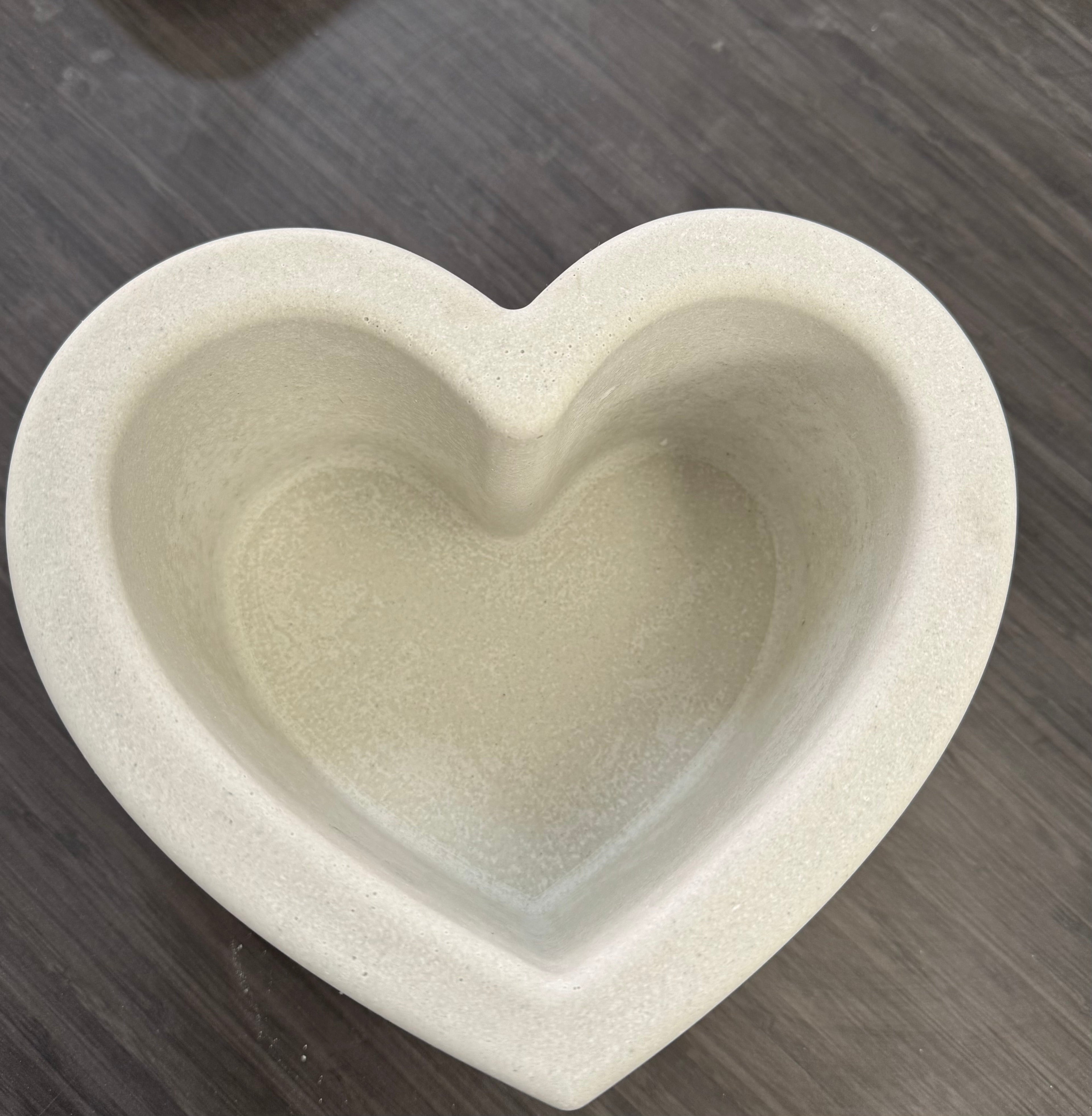 Heart Shaped Candle Vessel