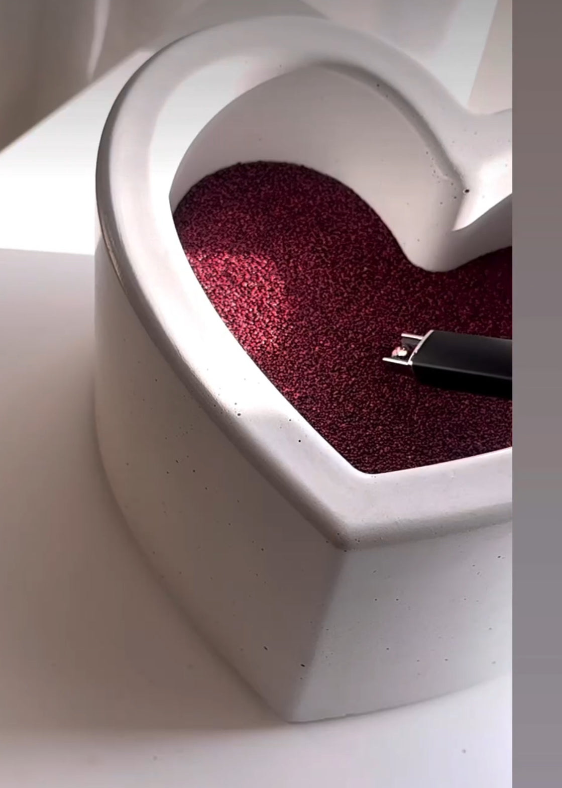 Heart Shaped Candle Vessel