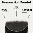 Jerry Curl 13x6 HD Lace Human Hair Frontal