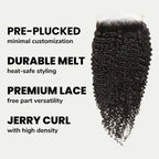Jerry Curl 6x6 HD Lace Human Hair Closure