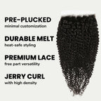Jerry Curl 7x7 HD Lace Human Hair Closure