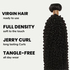 Jerry Curl 100% Human Hair Bundles