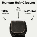 Loose Wave 7x7 HD Lace Human Hair Closure