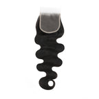 Malaysian Body Wave 4x4 Transparent Lace Human Hair Closure