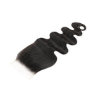 Malaysian Body Wave 4x4 Transparent Lace Human Hair Closure