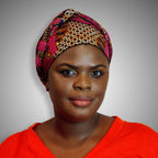 Kente African Head Wraps (Brown & Red)