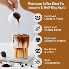 Mushroom Coffee - 10 Mushroom Extract Blend for Energy & Immunity