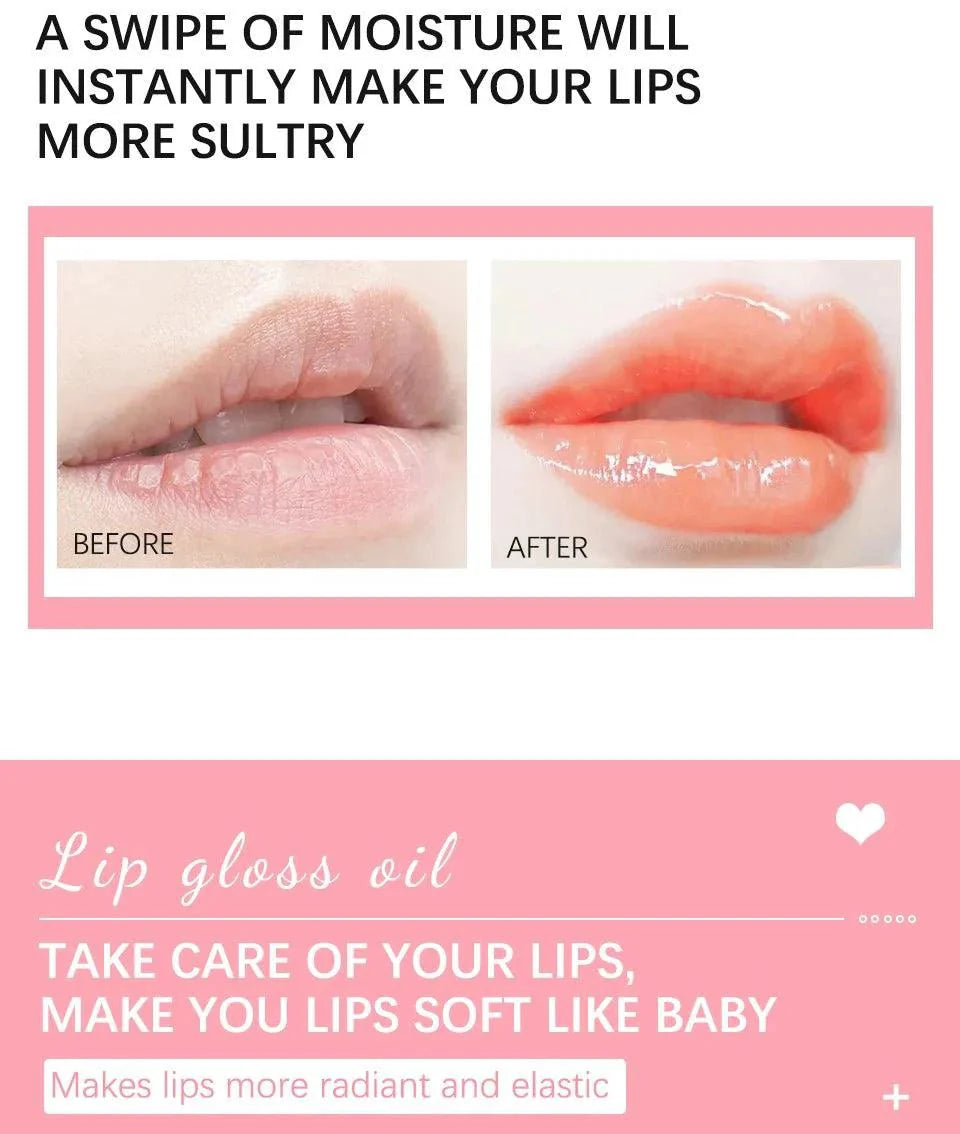 Moisturizing Lip Balm Oil - Plumping Exfoliating Lip Gloss