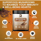 Mushroom Coffee - 10 Mushroom Extract Blend for Energy & Immunity