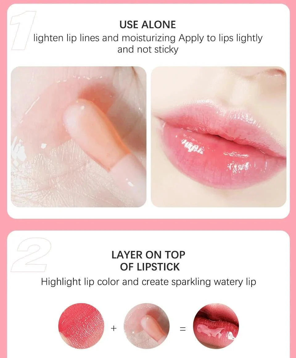 Moisturizing Lip Balm Oil - Plumping Exfoliating Lip Gloss