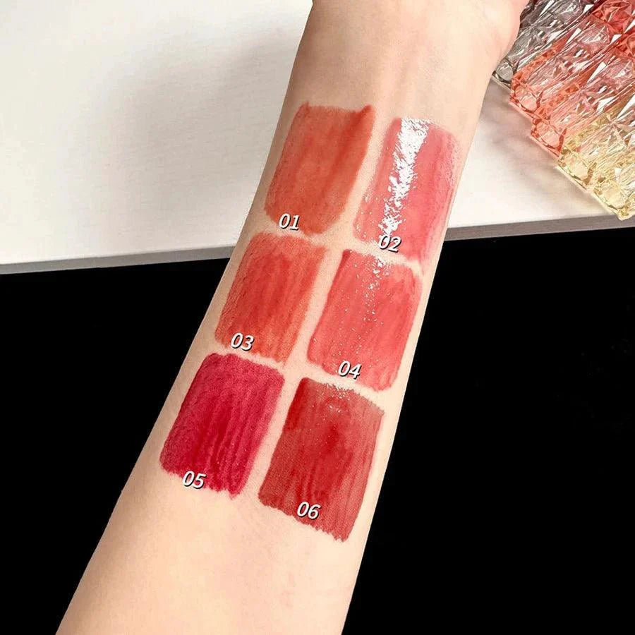 Long-Lasting Lip Gloss - Moisturizing Waterproof Mirror Finish
