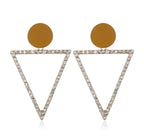 Gold Triangle Earrings