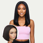 Straight 5x5 HD Lace Closure 100% Human Hair Bob Wig
