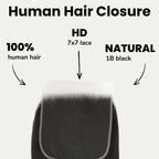 Straight 7x7 HD Lace Human Hair Closure
