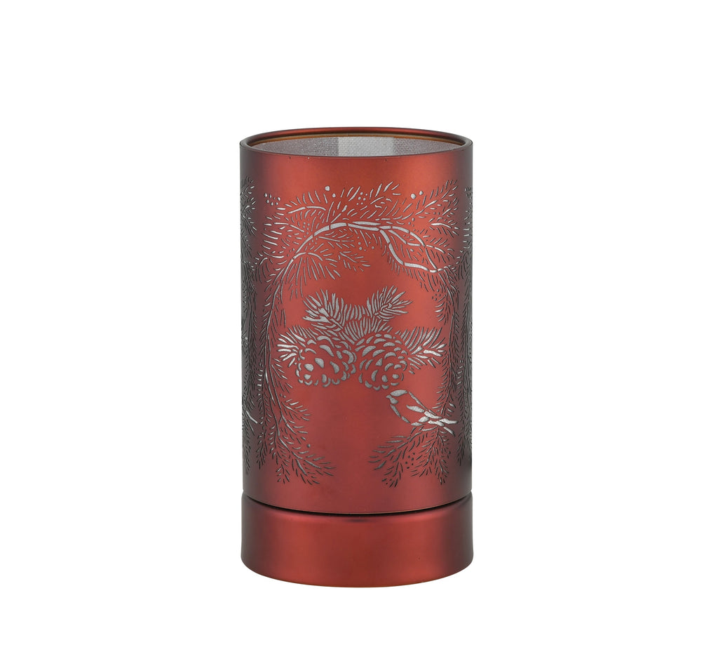 7" Touch lamp/Oil burner/Wax warmer-Copper Pinecone by Peterson Housewares & Artwares