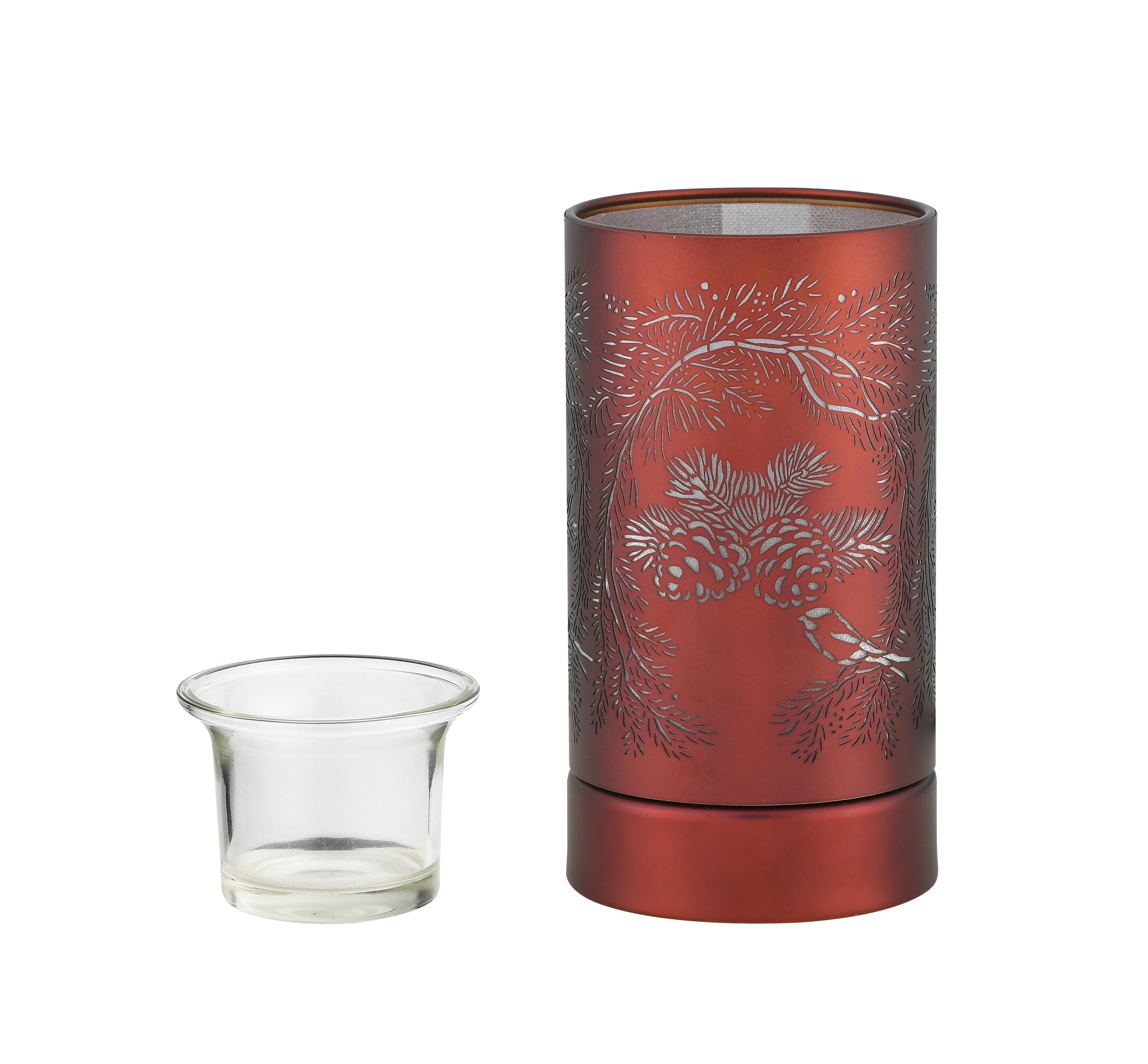 7" Touch lamp/Oil burner/Wax warmer-Copper Pinecone by Peterson Housewares & Artwares