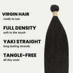 Yaki Straight 100% Human Hair Bundles