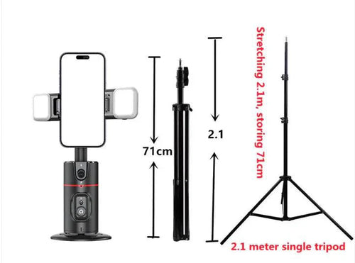 AI 360° Facial Track Stabilizer