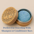 Bamboo Travel Tin for Zero Waste Bars & Tooth Tabs