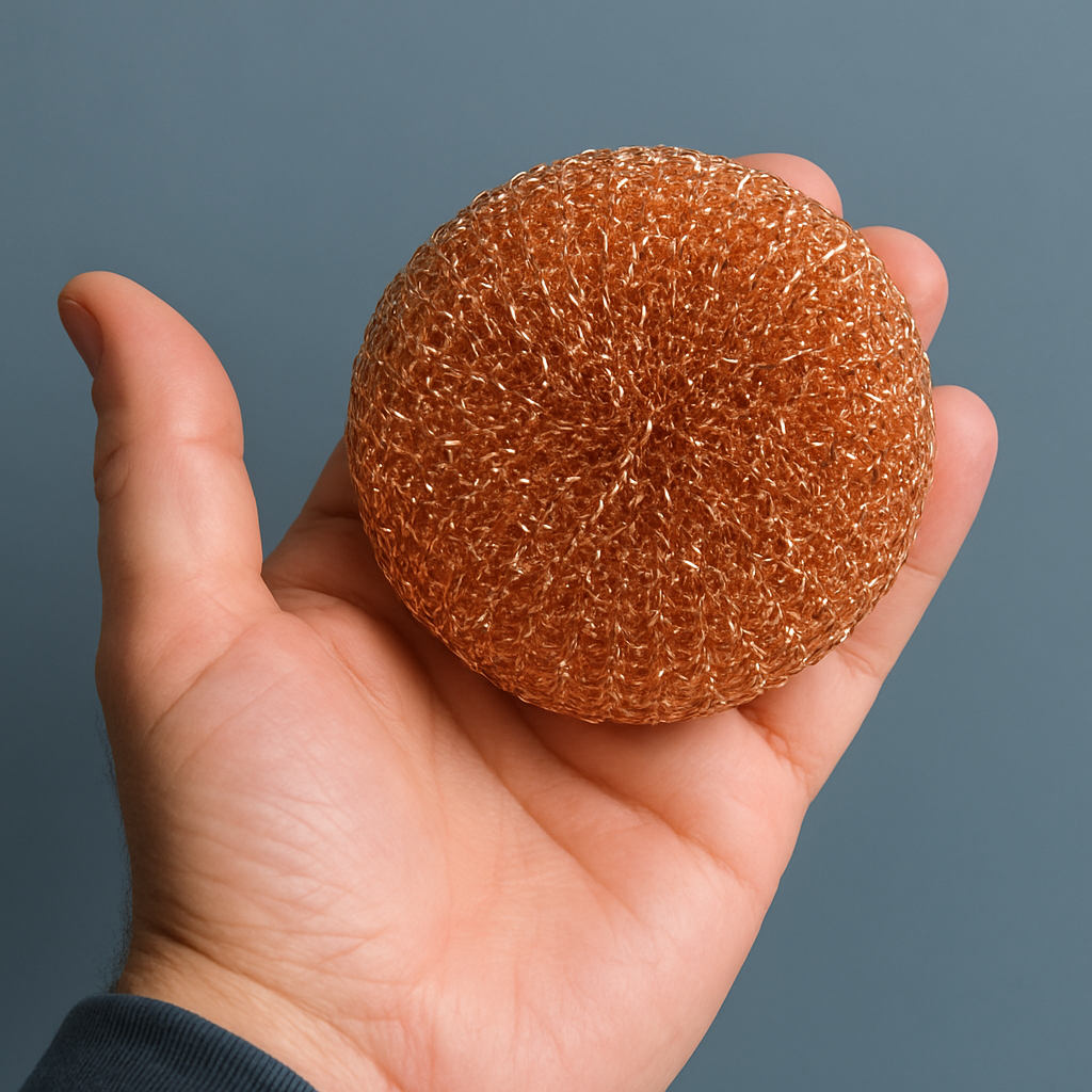 Pure Copper Scrubbing Pad — Pot & Pan Scrubber