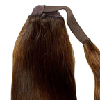 Dark Brown 100% Human Hair Ponytail Extension