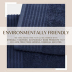 4 Pack Cotton Bath Towels - Kasper Collection