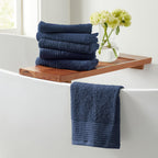 6 Piece Set Cotton Bath Towels - Kasper Collection