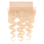 Blonde Body Wave 13x4 Transparent Lace Human Hair Frontal
